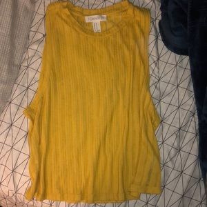 yellow blouse tank top